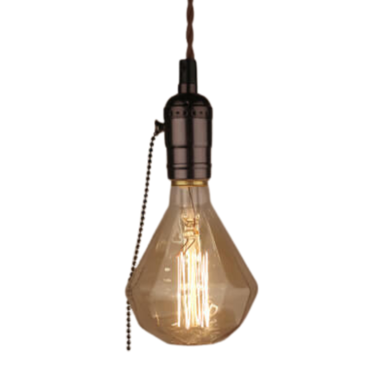 BronzeGlow – Retro pendellampe med unikke pæreformer