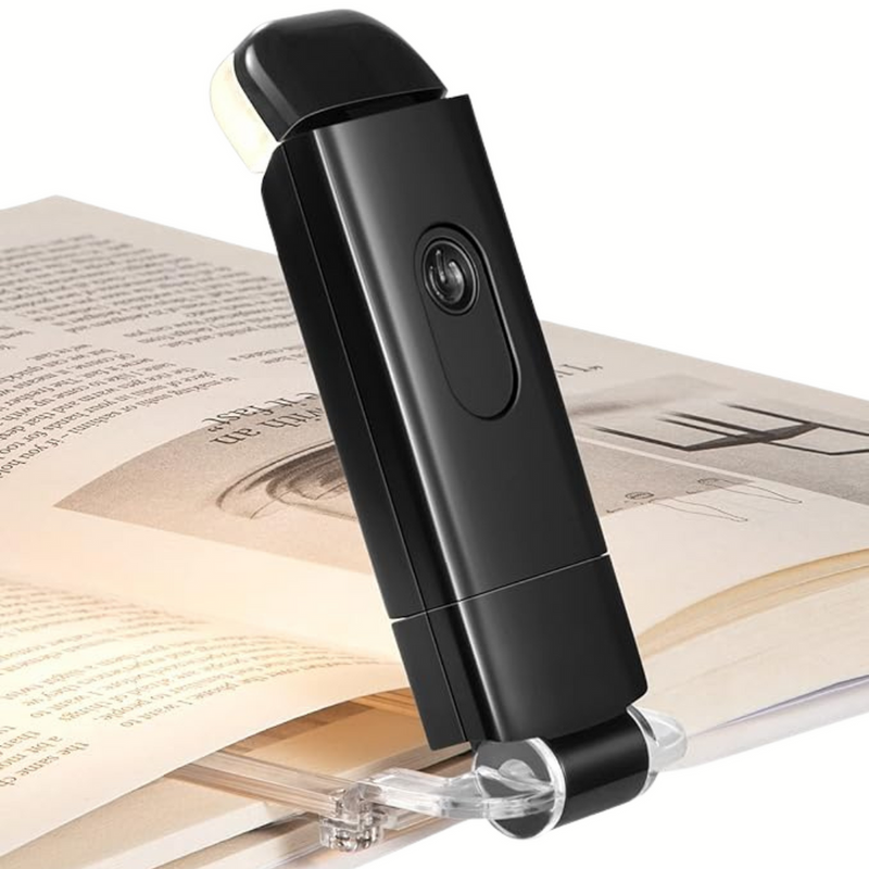 ReadingLight – USB genopladeligt Klip-på læselys med justerbar lysstyrke