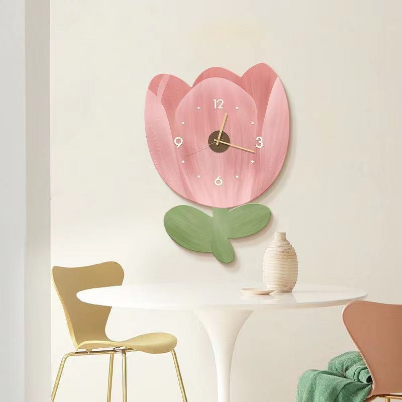 FloraTime – Kreativt vægur med naturinspireret blomsterdesign