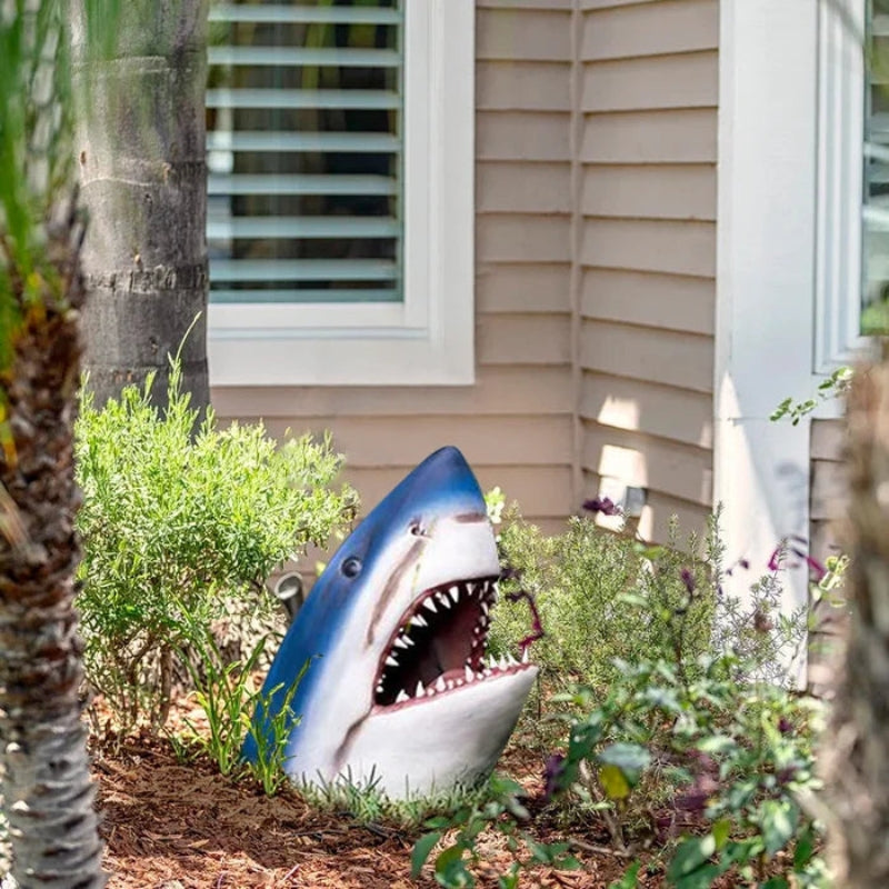 AquaShark – Udendørs dekorativ haveskulptur