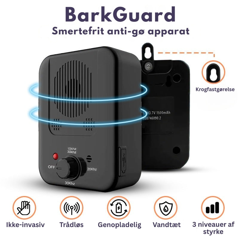 BarkGuard – Vejrbestandig anti bark enhed med justerbare ultralydsniveauer