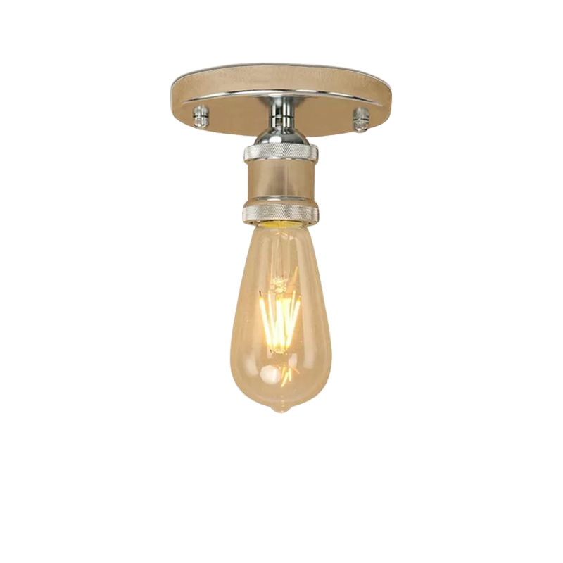 LumoVita – Retro oval halvskylning Loftslampe til Indendørs Brug