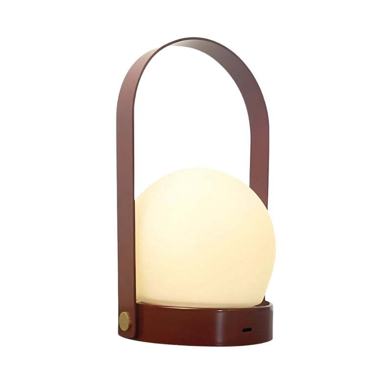 OryviaGlow – Moderne genopladelig LED bordlampe med klassisk globedesign