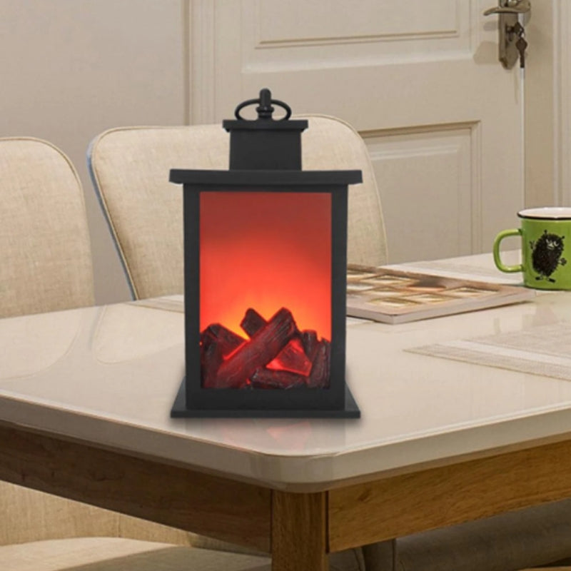 GlowHaven - Flameless Fire Lantern Lamp med realistisk flimrende LED