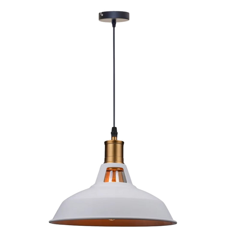 AuraGlow – Industriel Metal Pendellampe med Justerbar Ledning