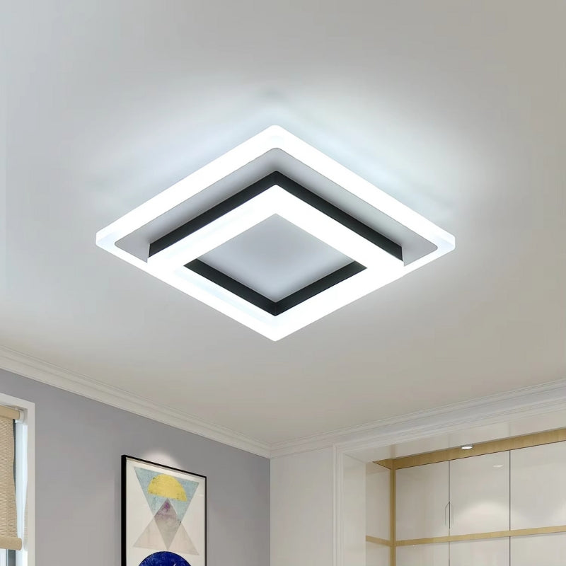 LumiSquare - LED Loftlampe med Firkantet Design