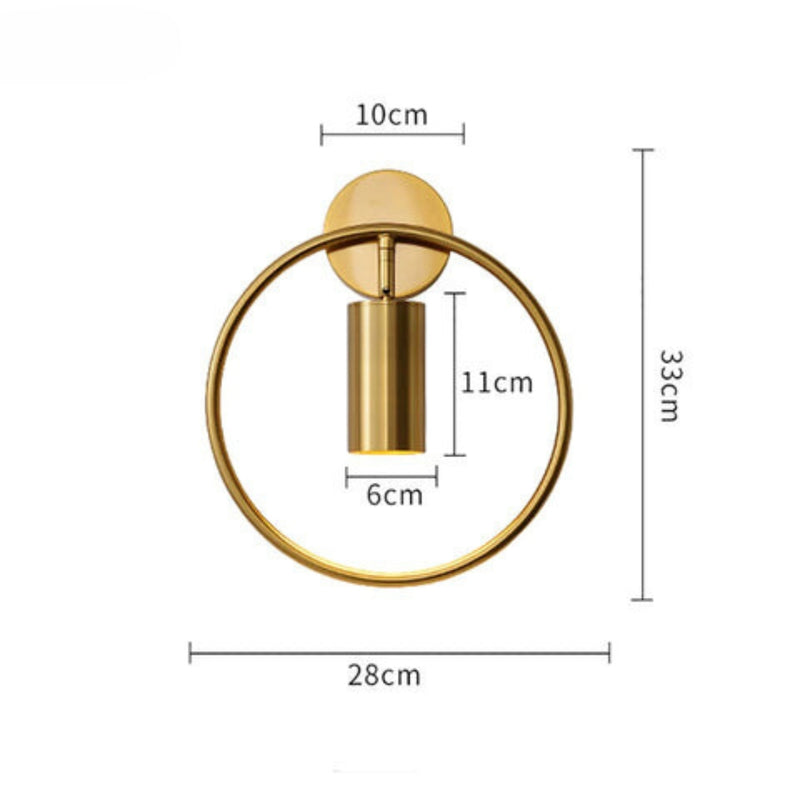 CircaGlow - Elegant Væglampe Med Raffineret Cirkulært Design