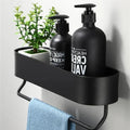 BathSpace – Elegant badeværelseshylde med håndklædeholder til kompakt og stilfuld opbevaring