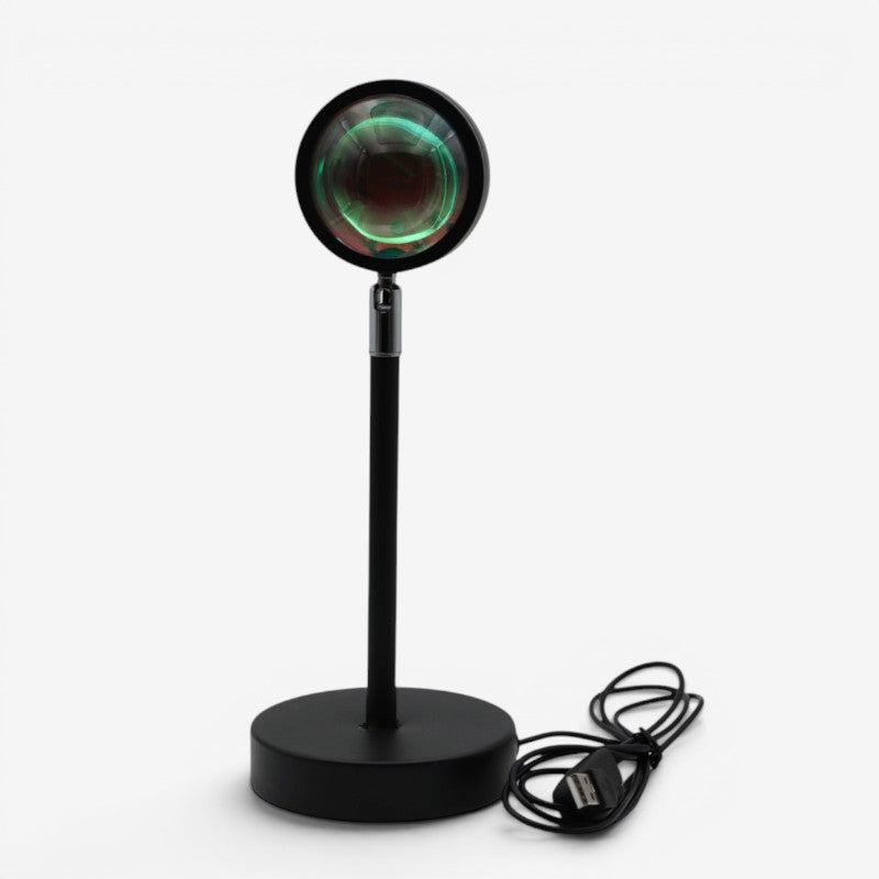 Solnedgang projektor lampe med USB genopladelig
