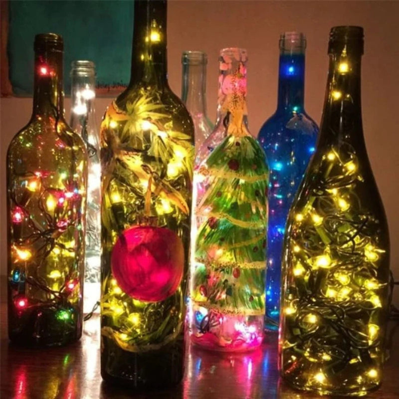 GlowWeave - Batteridrevne LED-lys til flasker og kreativ indretning, der sætter stemningen