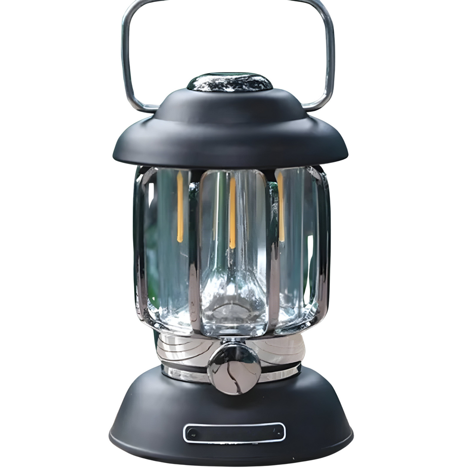 GlowTrail – Genopladelig LED lanterne i retrostil til udendørs eventyr