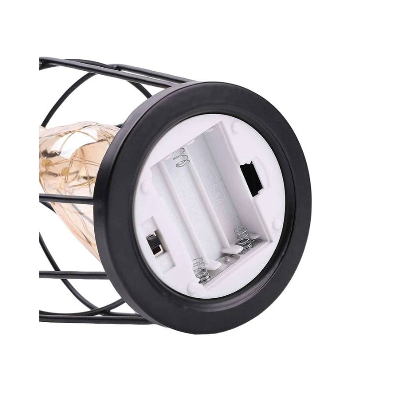 LumeCage – Fuglebur Bordlampe med Batteridrevet Design