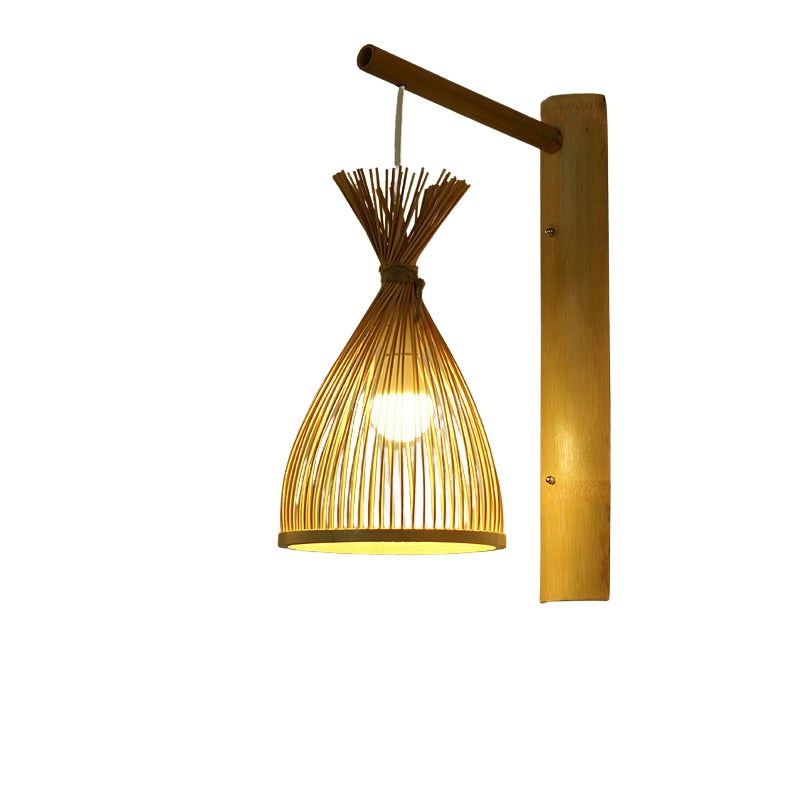 BambooGlow – Traditionel kinesisk lanterne væglampe