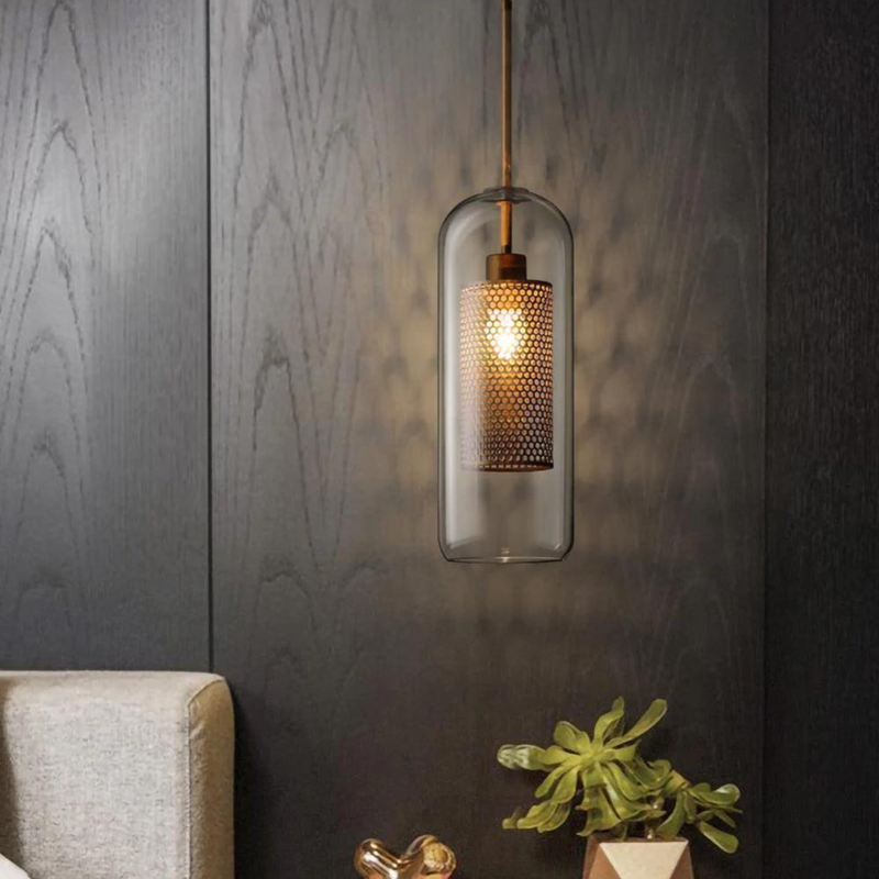 GlassLuxe - Elegant glas pendellampe til moderne interiør