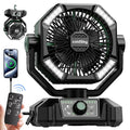 BreezeMaster – Bærbart Design Med Dobbelt Motorventilator Vidt Led Lys