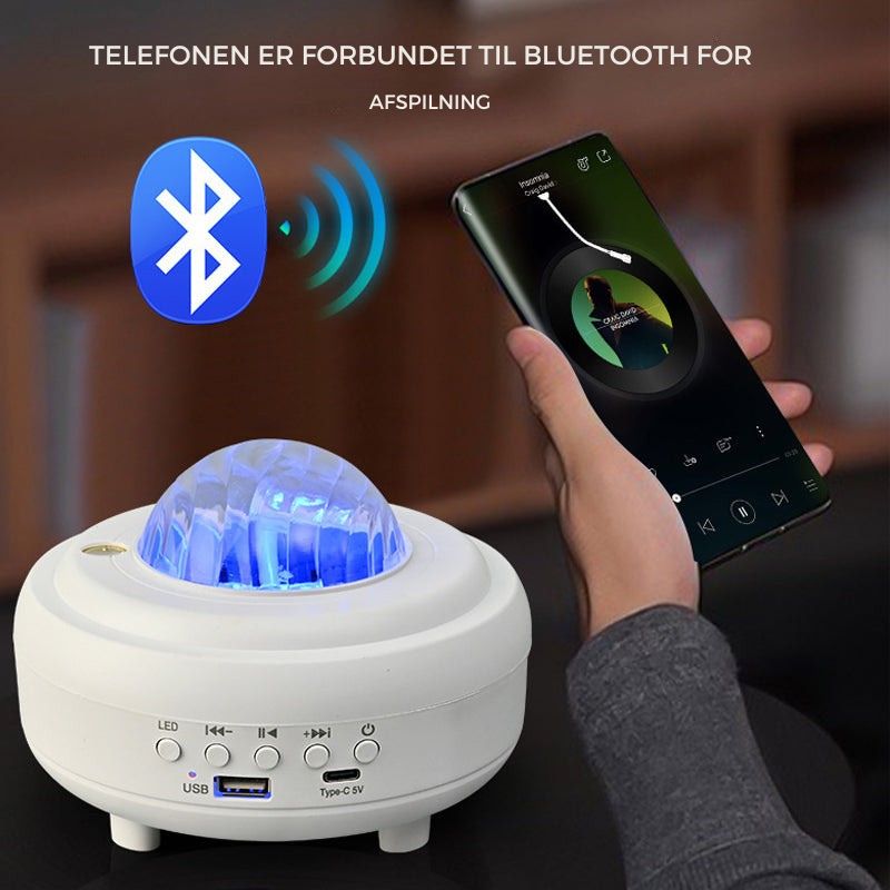 LumiVibe – Fordybende stjernelysprojektion med Bluetooth-lyd og rytmesynkronisering
