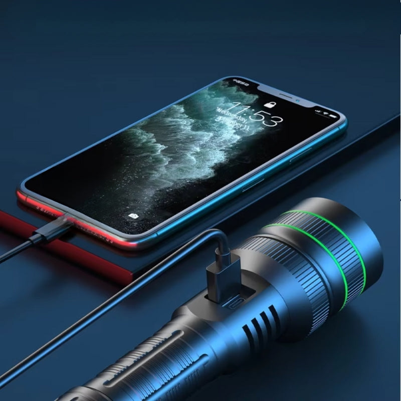 TorchMate – LED Lommelygte med Indbygget Batteri og USB Genopladeligt Design