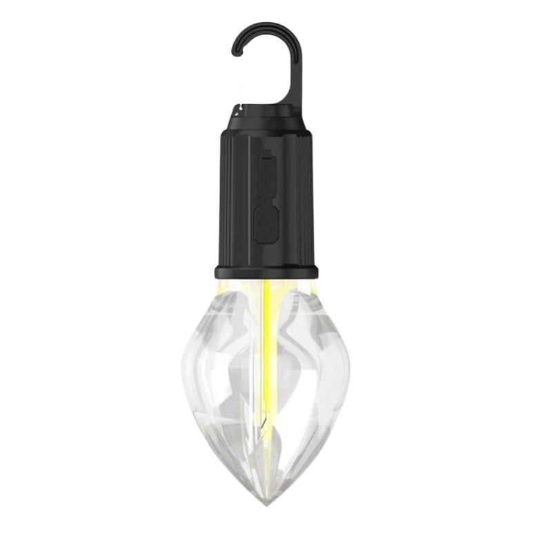 LumeCamp – USB Campinglanterne med Ophængningskrog og Justerbar Lysstyrke