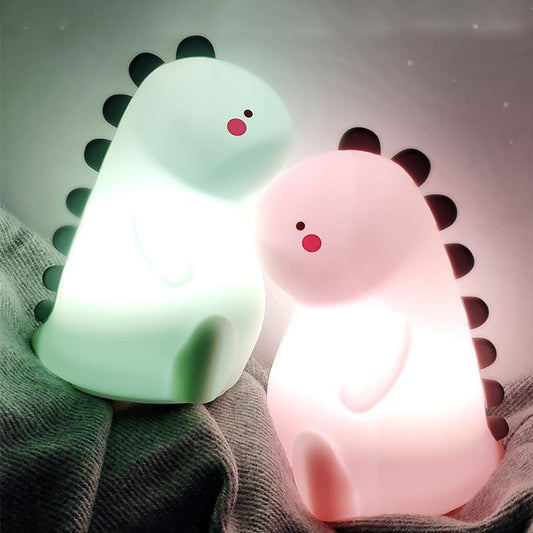 DinoGlow - Genopladeligt dinosaur natlys med blød belysning og sjovt design