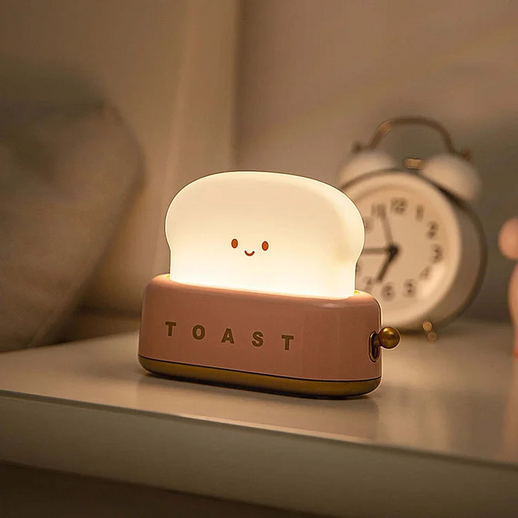 ToastGlow - legende LED brødrister natlys med tilpasselig lysstyrke