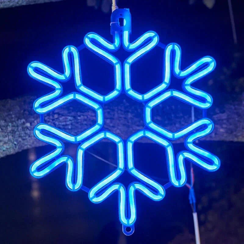 SnowGlow - Frosted Snowflake LED-lys til Vinter Elegance