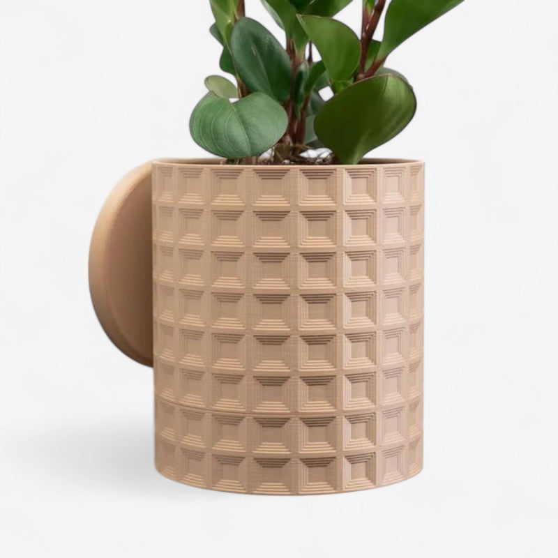 DripNest – Vægophængt Blomsterpotte med Skjult Drypbakke