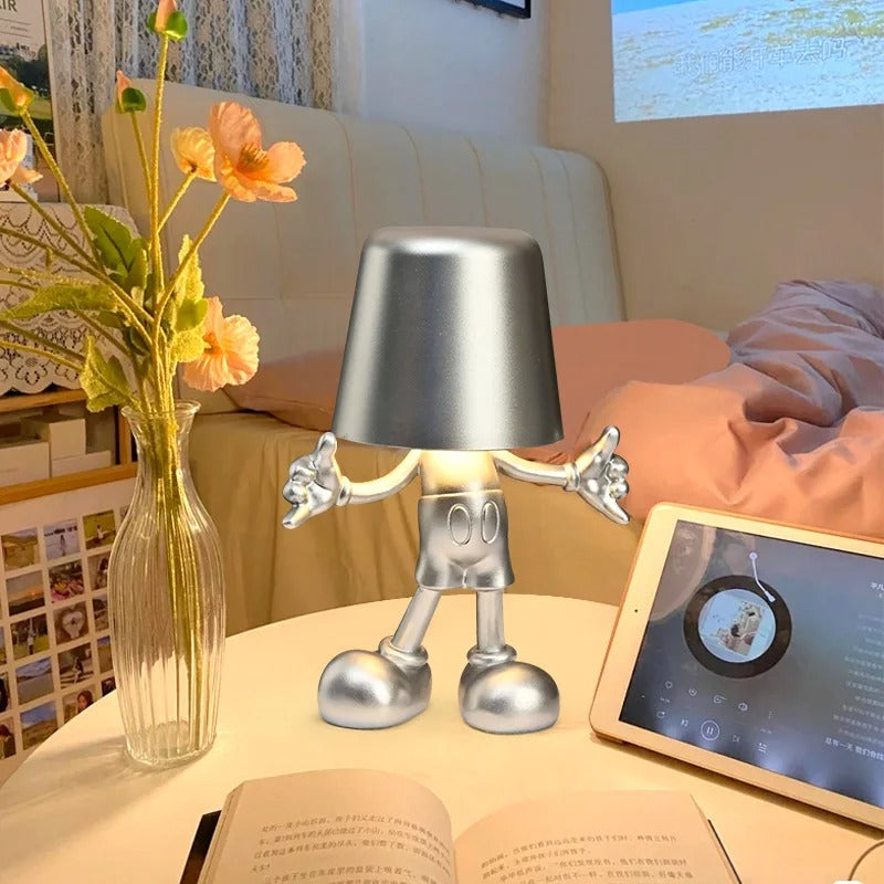 LumiGlow - Trådløs touch-bordlampe med elegant design