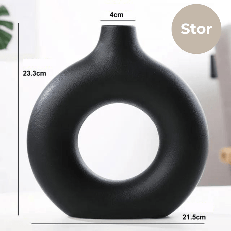 AuraDonut - Sofistikeret vase med unikt donutdesign