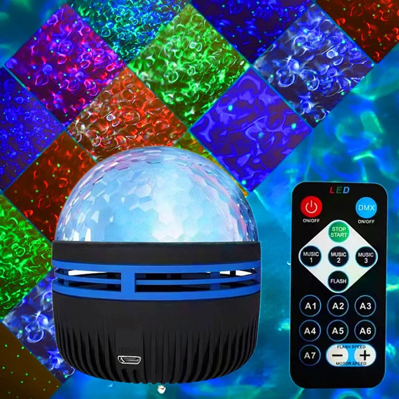 Auroralight – Nordlys Projektor Bordlampe med Musikstyring og Fjernbetjening