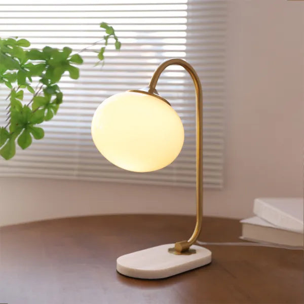 MallowGlow - Moderne bordlampe i skumfidusform til hyggelig belysning