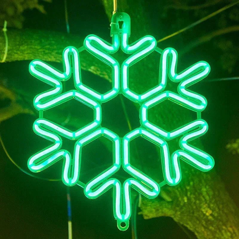 SnowGlow - Frosted Snowflake LED-lys til Vinter Elegance