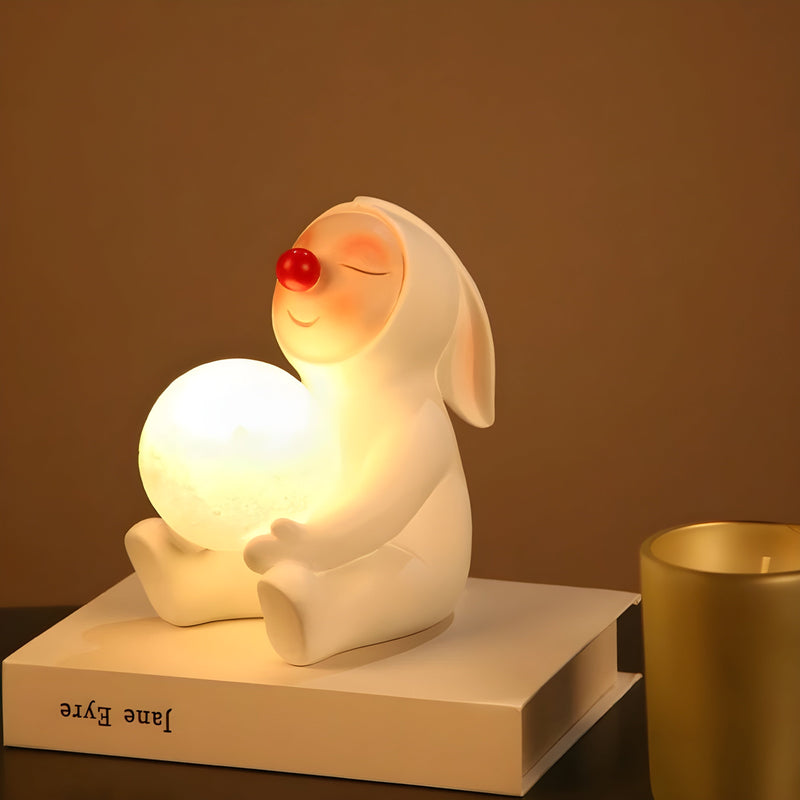 GlowRabbit – USB-opladelig kaninlampe med blødt LED-lys for en magisk stemning