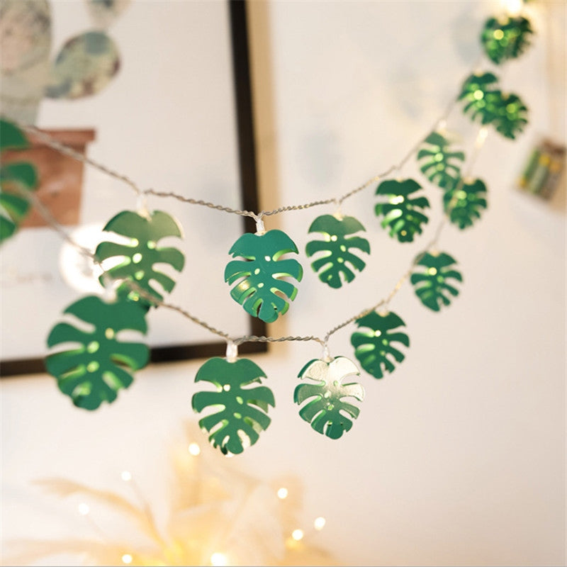 LeafGlow - Monstera Leaf String Lights for elegant naturlig atmosfære og hyggelig indretning