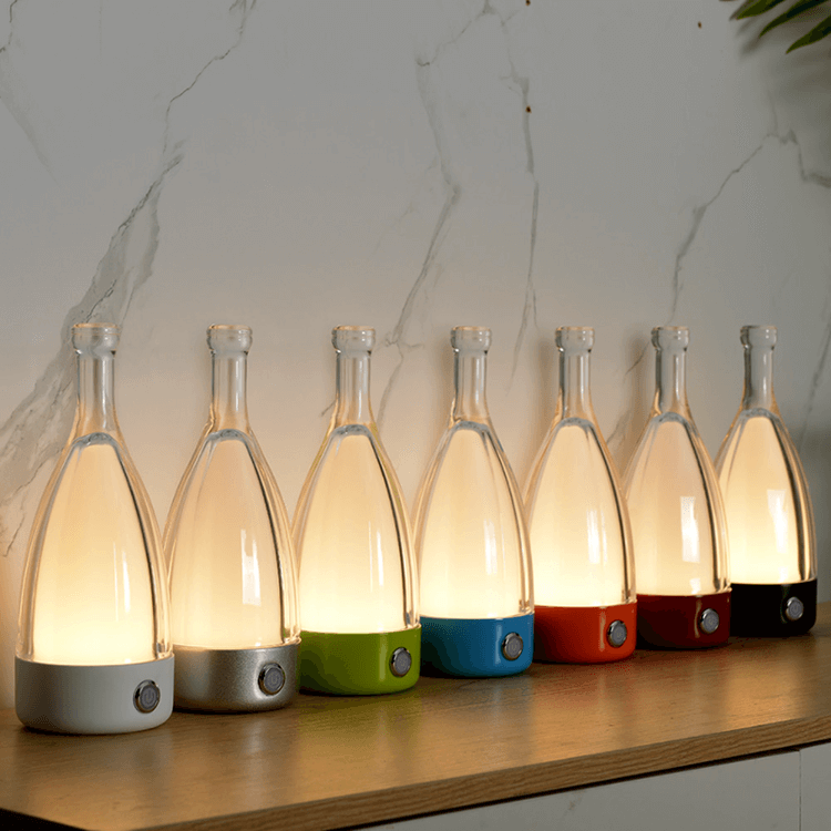 LumiBottle - Berøringskontrol flaskeformet bordlampe med USB-opladning