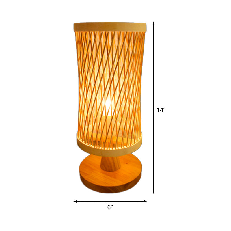 BamBloom – Enkel beige arbejdslampe til elegant og funktionel belysning af arbejdspladsen