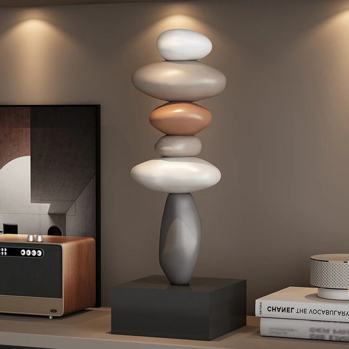 StoneSerene – Moderne stablet stenskulptur til moderne hjem