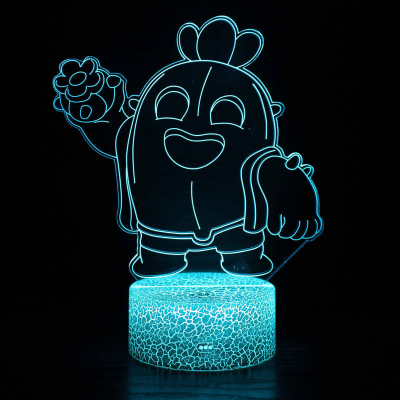 LumiWave - Farveskiftende LED-natlampe med touch-kontrol