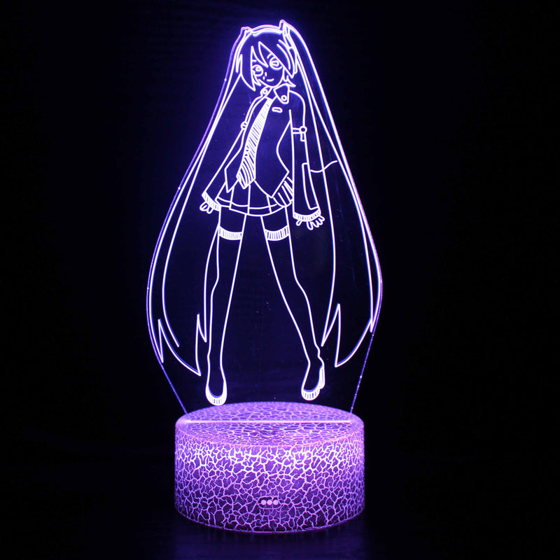 GlowNest - Farverig LED-natlampe med touch og fjernbetjening
