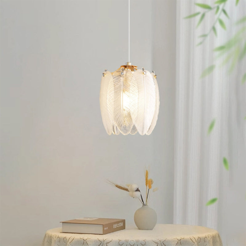 FeatherGlow - LED Pendellampe med Fjerinspireret Design