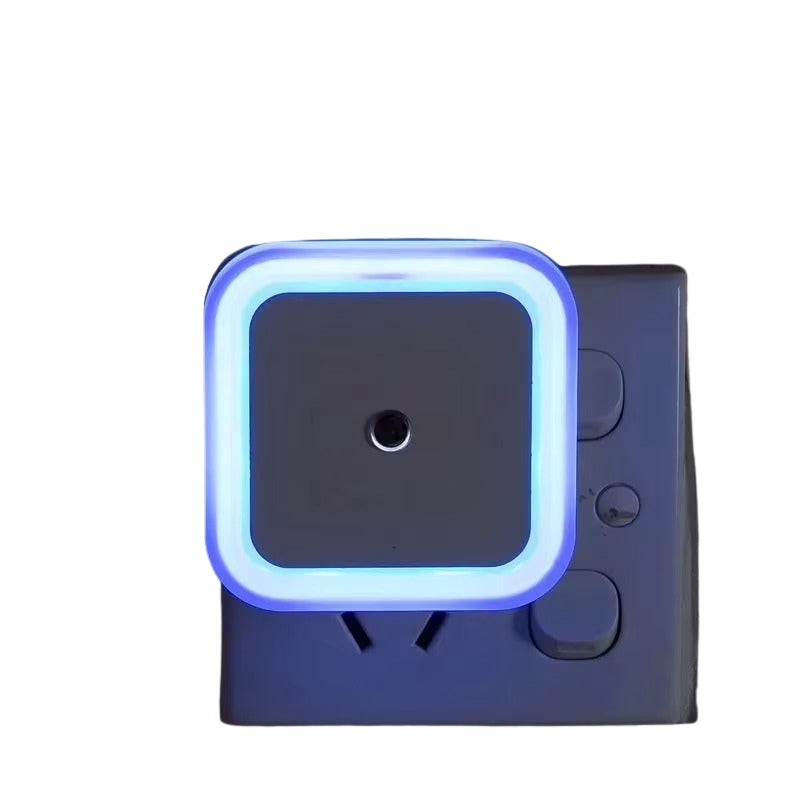 GlowSense – LED trådløs sensor-natlampe med kvadratisk design