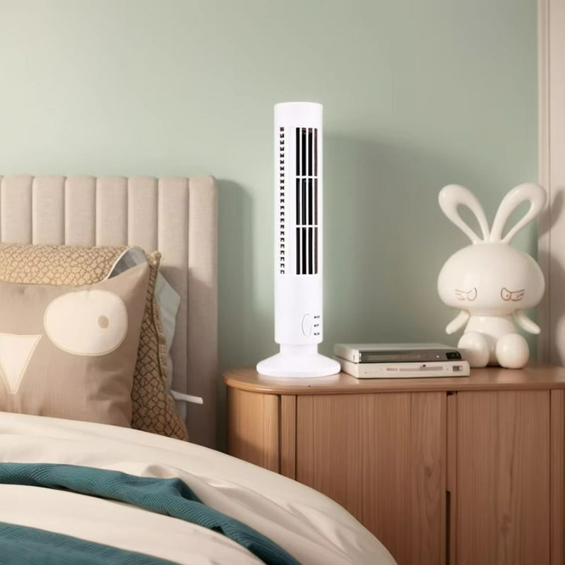 AirFlow - USB-drevet Tårnventilator med Design uden blade
