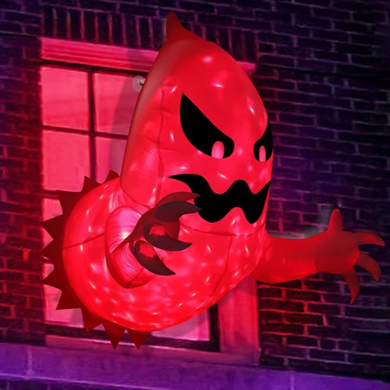 SpectraBoo – Opblaasbar Halloween-geist med Farveskiftende LED-lys