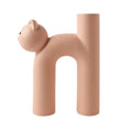 FelineForm – H-formet kat keramisk vase med moderne borddesign