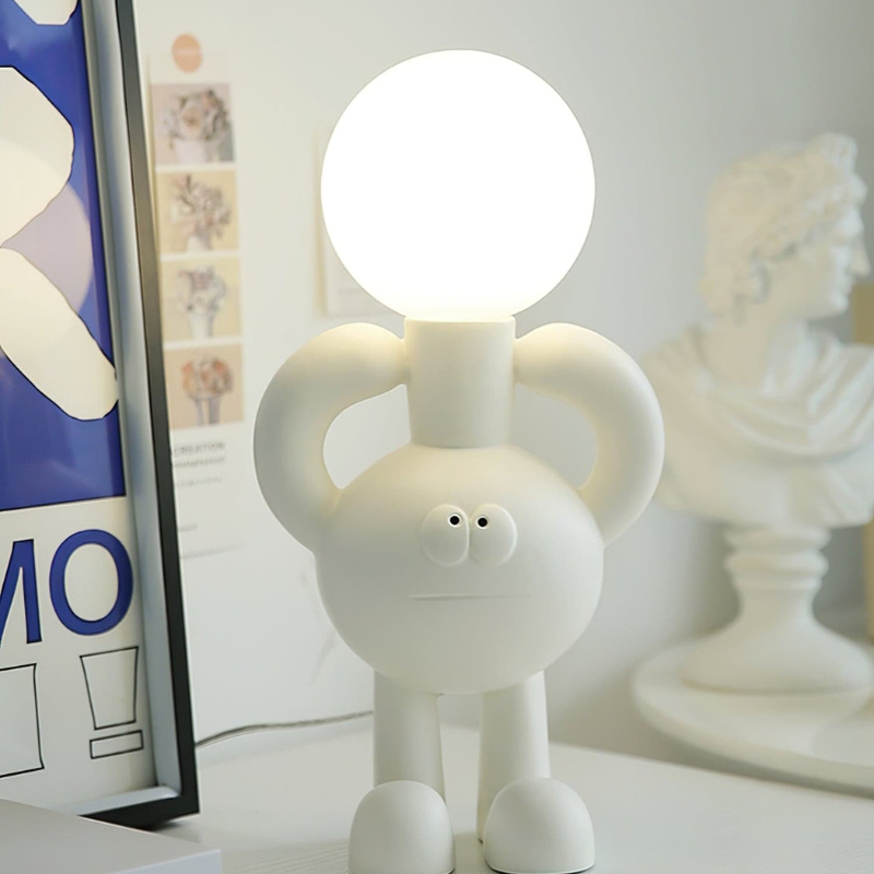 RoboGlow – Moderne robotbordlampe til legende rumlys