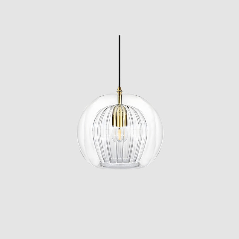 GlowSphere - Nordisk Sfærisk Pendellampe med Blød Indendørs Belysning