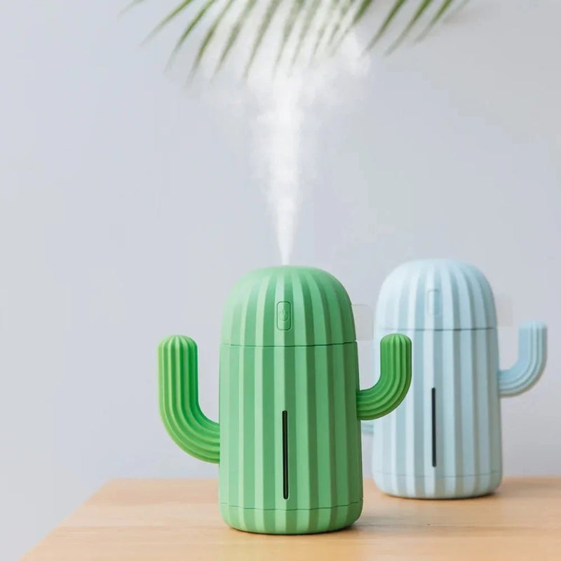 CactivaMist – Genopladelig Luftfugter i Kaktusdesign med Aromaterapi-Funktion