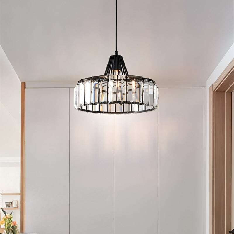 CageLuxe – LED Loftlampe med Rundt Burdesign til Indendørs Brug