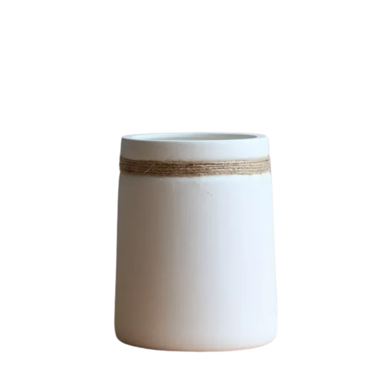 RusticAura – Dekorativ vase med naturlig jutedetalje