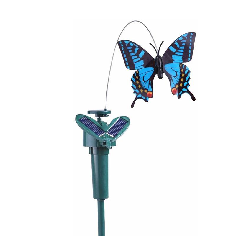 NatureGlow - Solar havedekoration med bevægelige kolibri- og sommerfuglefigurer