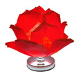LotusGlow – Blomstrende Lotusformet LED Bordlampe med Lagdelte Blade